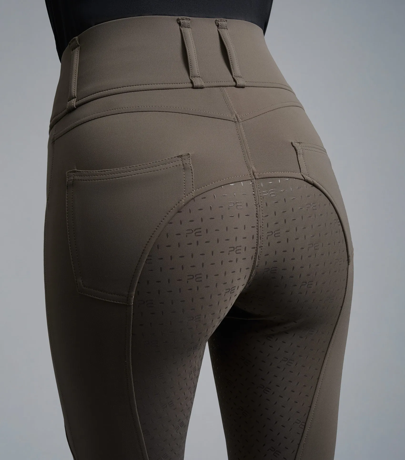 Ventus Ladies Full Seat Gel Riding Tights Taupe