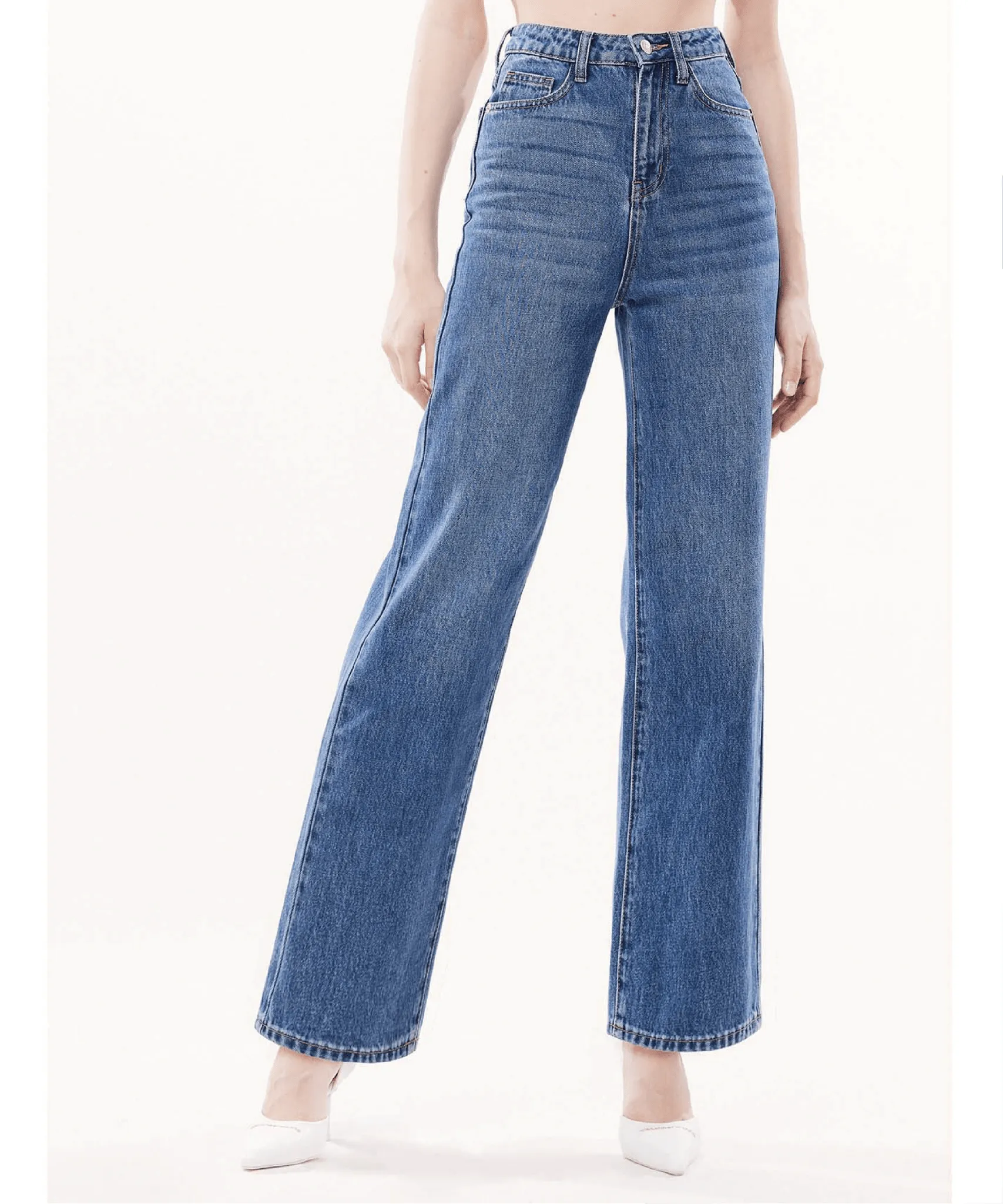 Vintage Denim Flared Pants