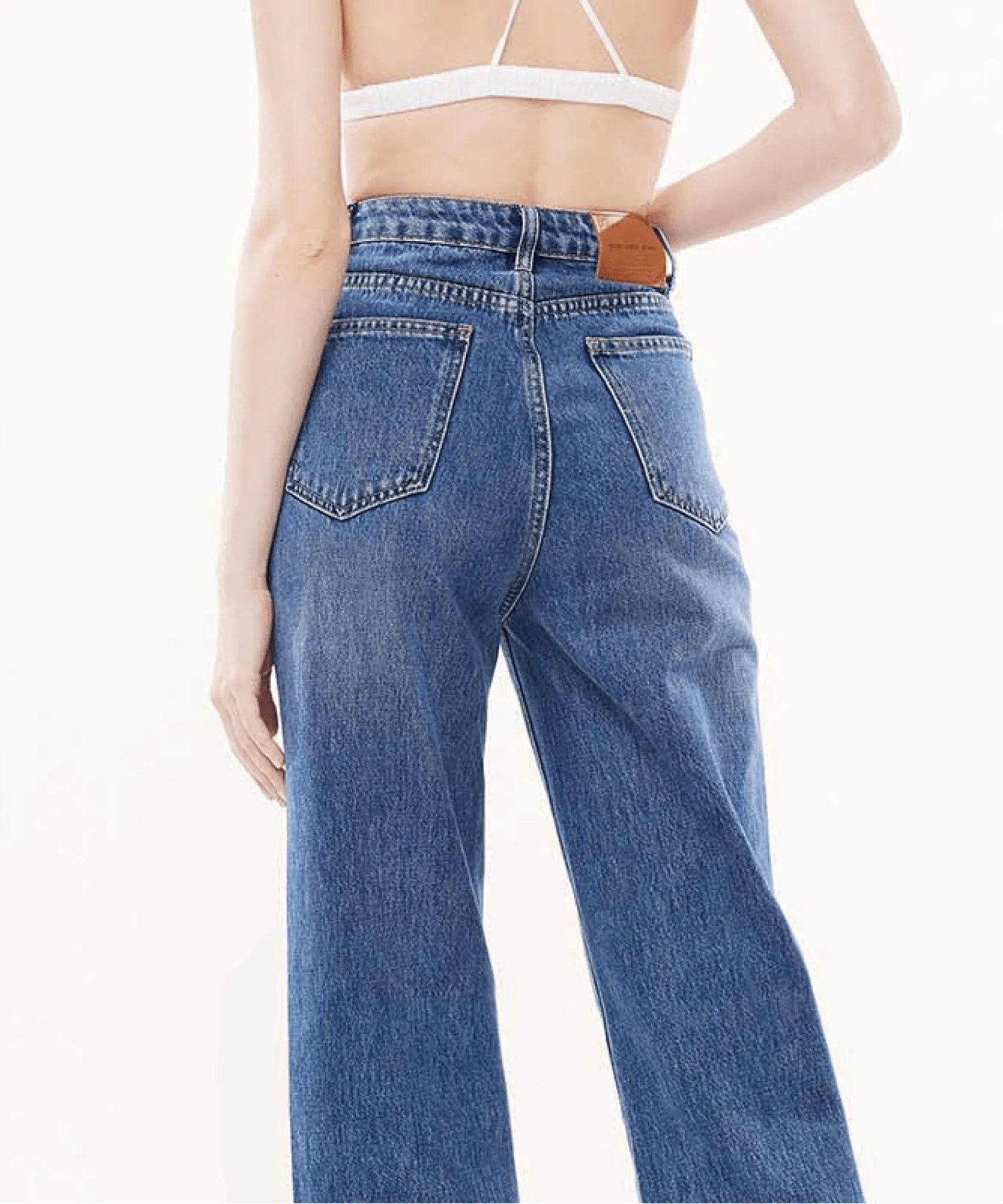 Vintage Denim Flared Pants