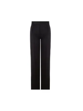 Wide-Leg Satin Trousers