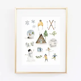 winter art print