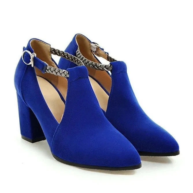 Women wedding pointed toe hollow faux suede pointed toe ankle boots