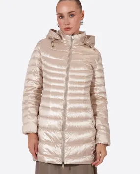 Women's down jacket CRIS Champagne