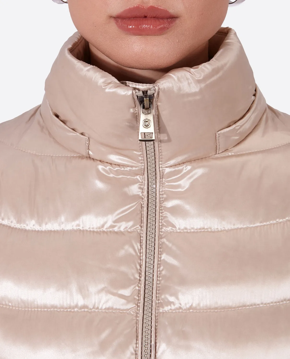 Women's down jacket CRIS Champagne