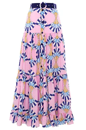 Zephyr Button Maxi Skirt